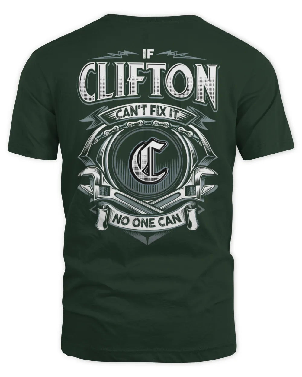 CLIFTON AP81-K4-626 - Personalized Ahmed Quote Apparel “If Ahmed Can't Fix It, No One Can” - Unisex Standard T-Shirt - Forest Green