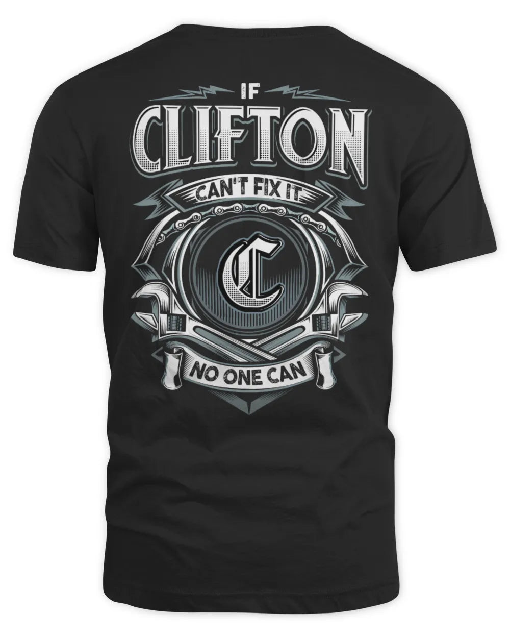 CLIFTON AP81-K4-626 - Personalized Ahmed Quote Apparel “If Ahmed Can't Fix It, No One Can” - Unisex Standard T-Shirt - Black