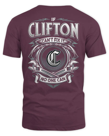 CLIFTON AP81-K4-626 - Personalized Ahmed Quote Apparel “If Ahmed Can't Fix It, No One Can” - Unisex Standard T-Shirt - Maroon