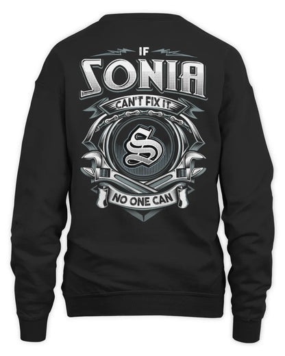 SONIA AP81-K4-626 - Personalized Ahmed Quote Apparel “If Ahmed Can't Fix It, No One Can” - Unisex Sweatshirt - Black