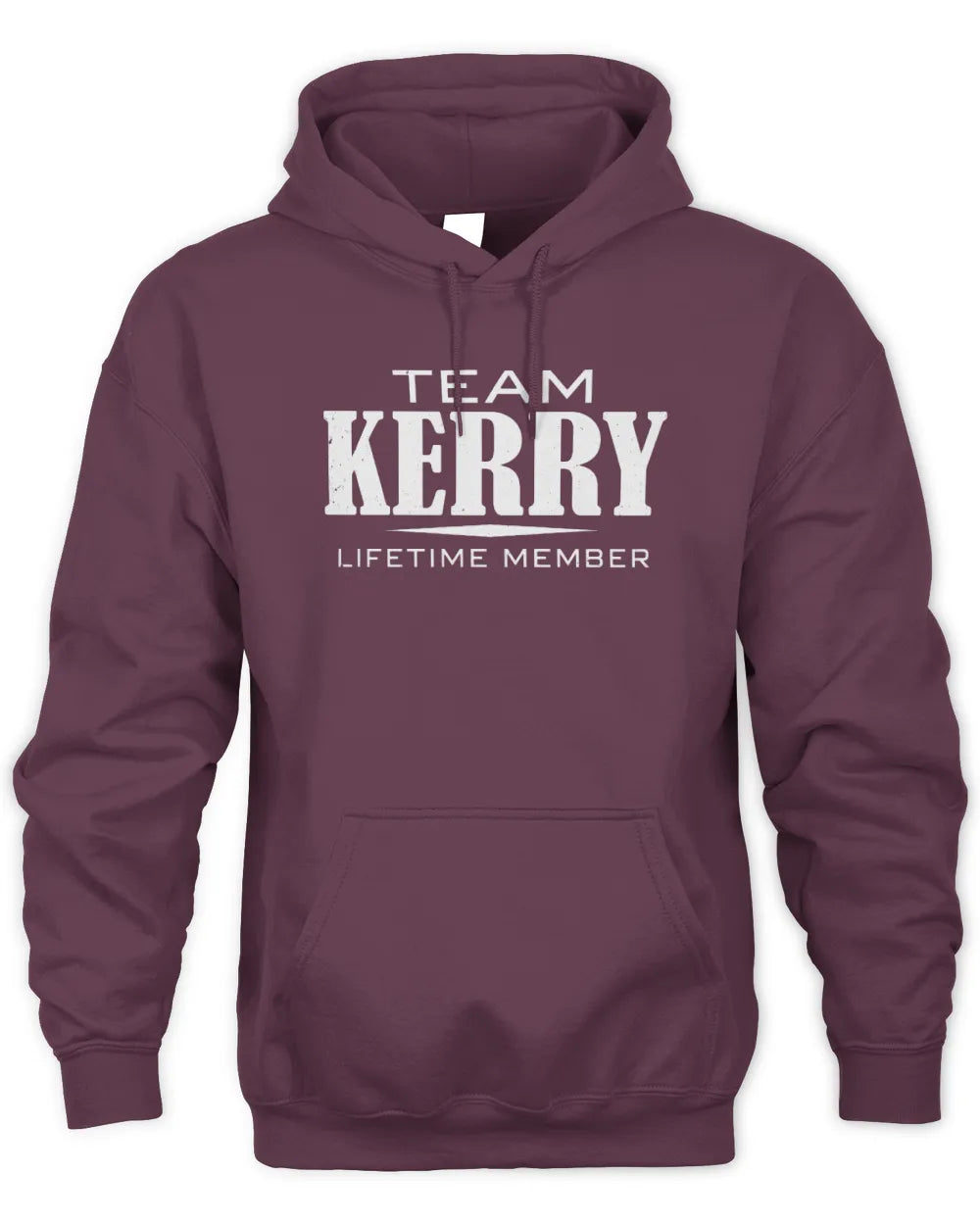 KERRY BL62-K4-128 - Personalized “Team NAME Lifetime Member” - Unisex Hoodie - Maroon