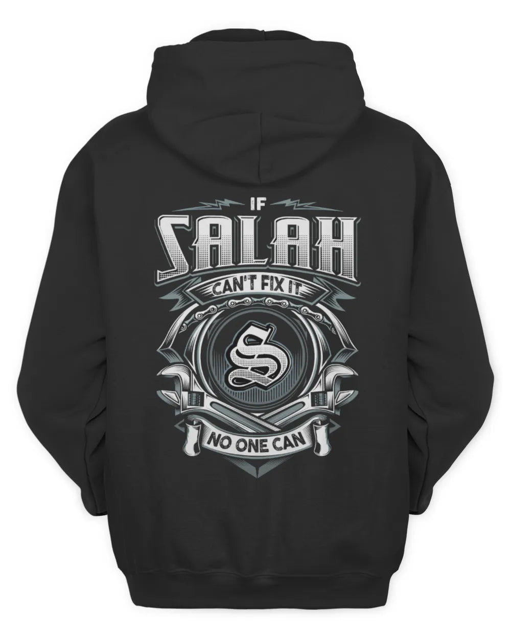 SALAH AP81-K4-626 - Personalized Ahmed Quote Apparel “If Ahmed Can't Fix It, No One Can” - Unisex Hoodie - Black