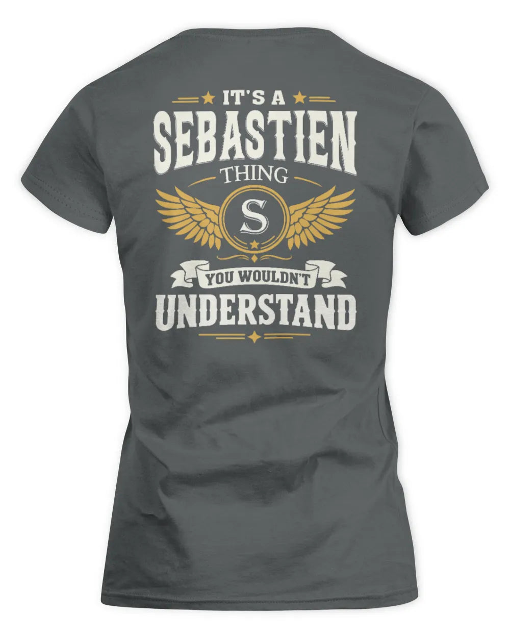 SEBASTIEN KT06-M008 It’s a [NAME] Thing – You Wouldn’t Understand | Personalized Vintage T-Shirt - Women's Standard T-Shirt - Charcoal