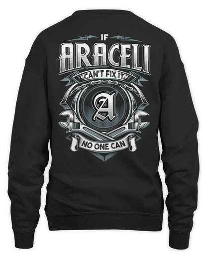 ARACELI AP81-K4-626 - Personalized Ahmed Quote Apparel “If Ahmed Can't Fix It, No One Can” - Unisex Sweatshirt - Black