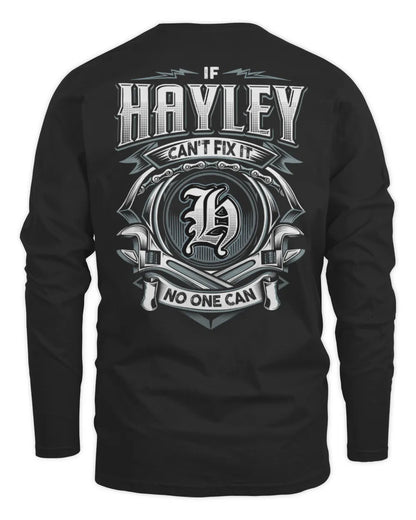 HAYLEY AP81-K4-626 - Personalized Ahmed Quote Apparel “If Ahmed Can't Fix It, No One Can” - Men's Long Sleeved T-Shirt - Black