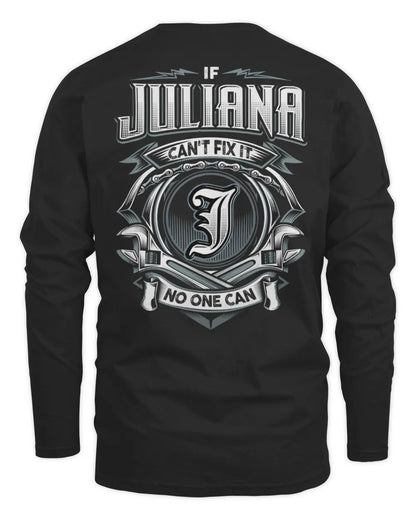 JULIANA AP81-K4-626 - Personalized Ahmed Quote Apparel “If Ahmed Can't Fix It, No One Can” - Men's Long Sleeved T-Shirt - Black