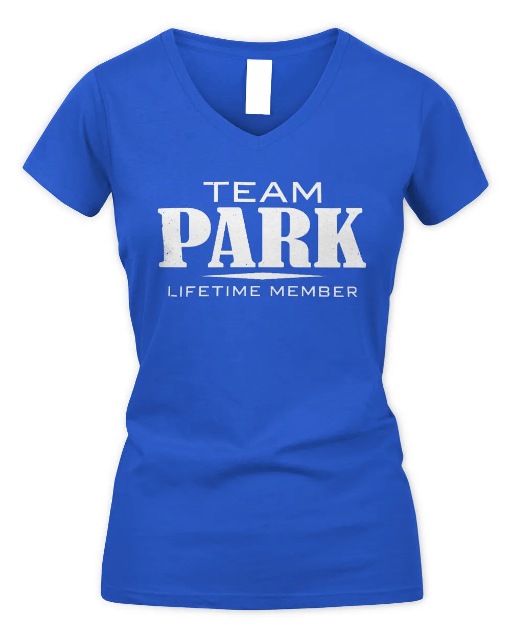 PARK BL62-K4-128 - Personalized “Team NAME Lifetime Member” - Women's V-Neck T-Shirt - Royal