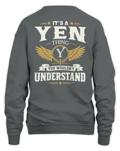 YEN KT06-M008 It’s a [NAME] Thing – You Wouldn’t Understand | Personalized Vintage T-Shirt - Unisex Sweatshirt - Charcoal