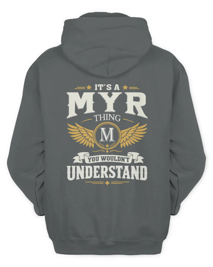 MYR KT06-M008 It’s a [NAME] Thing – You Wouldn’t Understand | Personalized Vintage T-Shirt - Unisex Hoodie - Charcoal