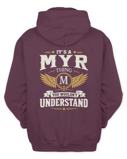 MYR KT06-M008 It’s a [NAME] Thing – You Wouldn’t Understand | Personalized Vintage T-Shirt - Unisex Hoodie - Maroon