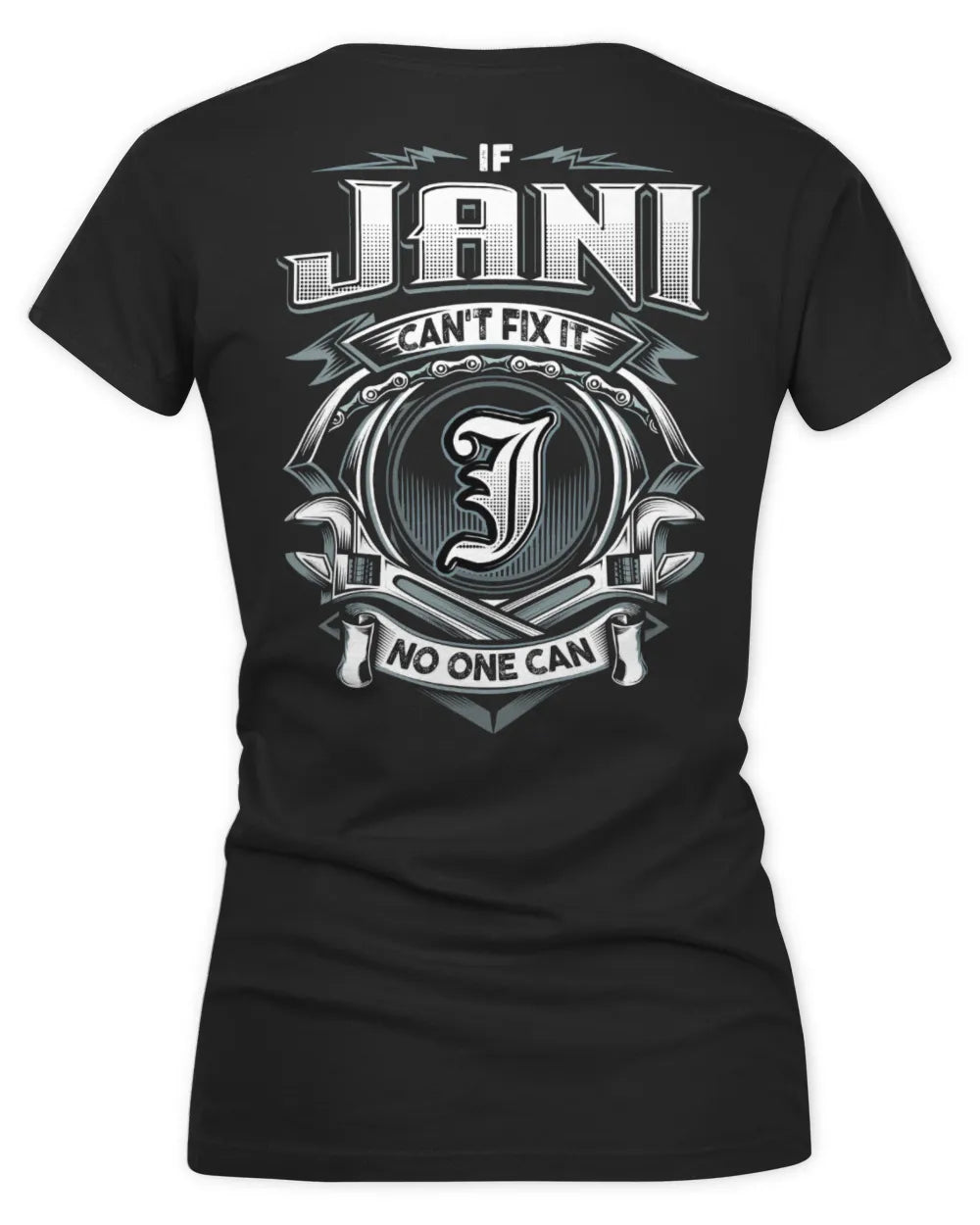 JANI AP81-K4-626 - Personalized Ahmed Quote Apparel “If Ahmed Can't Fix It, No One Can” - Women's V-Neck T-Shirt - Black