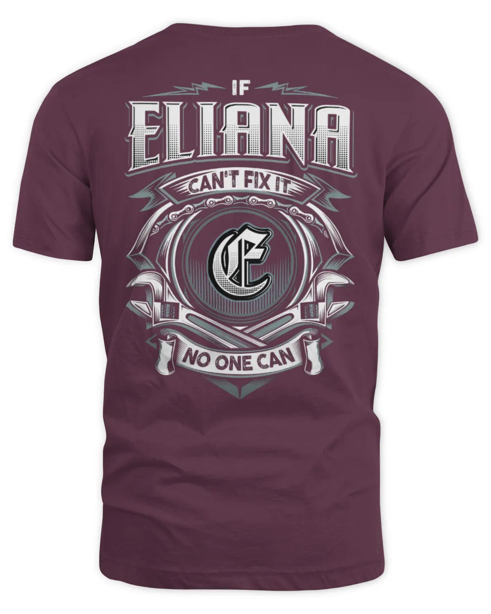 ELIANA AP81-K4-626 - Personalized Ahmed Quote Apparel “If Ahmed Can't Fix It, No One Can” - Unisex Standard T-Shirt - Maroon