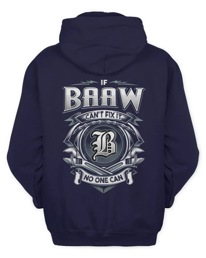 BAAW AP81-K4-626 - Personalized Ahmed Quote Apparel “If Ahmed Can't Fix It, No One Can” - Unisex Hoodie - Navy