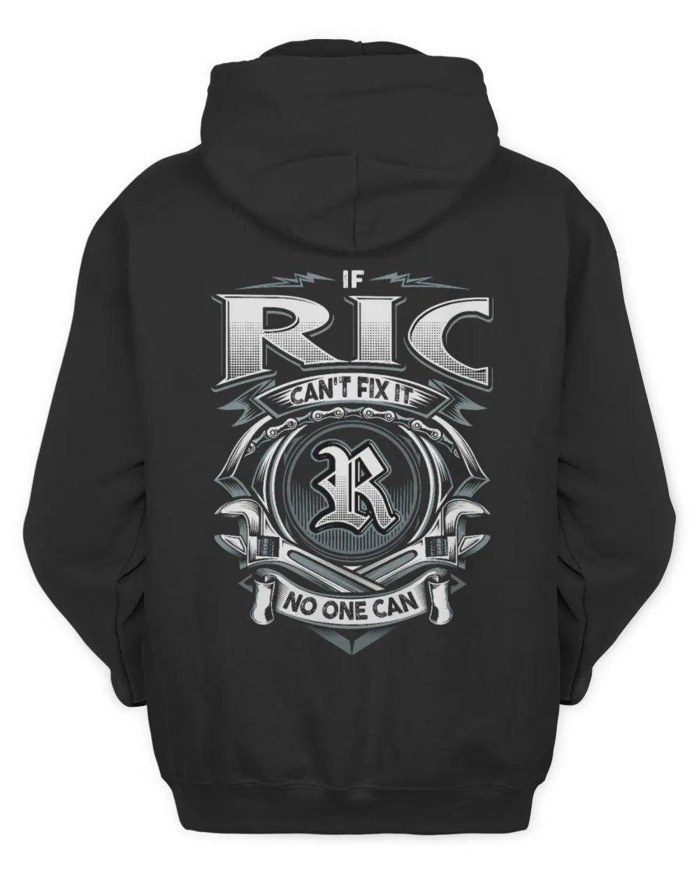 RIC AP81-K4-626 - Personalized Ahmed Quote Apparel “If Ahmed Can't Fix It, No One Can” - Unisex Hoodie - Black