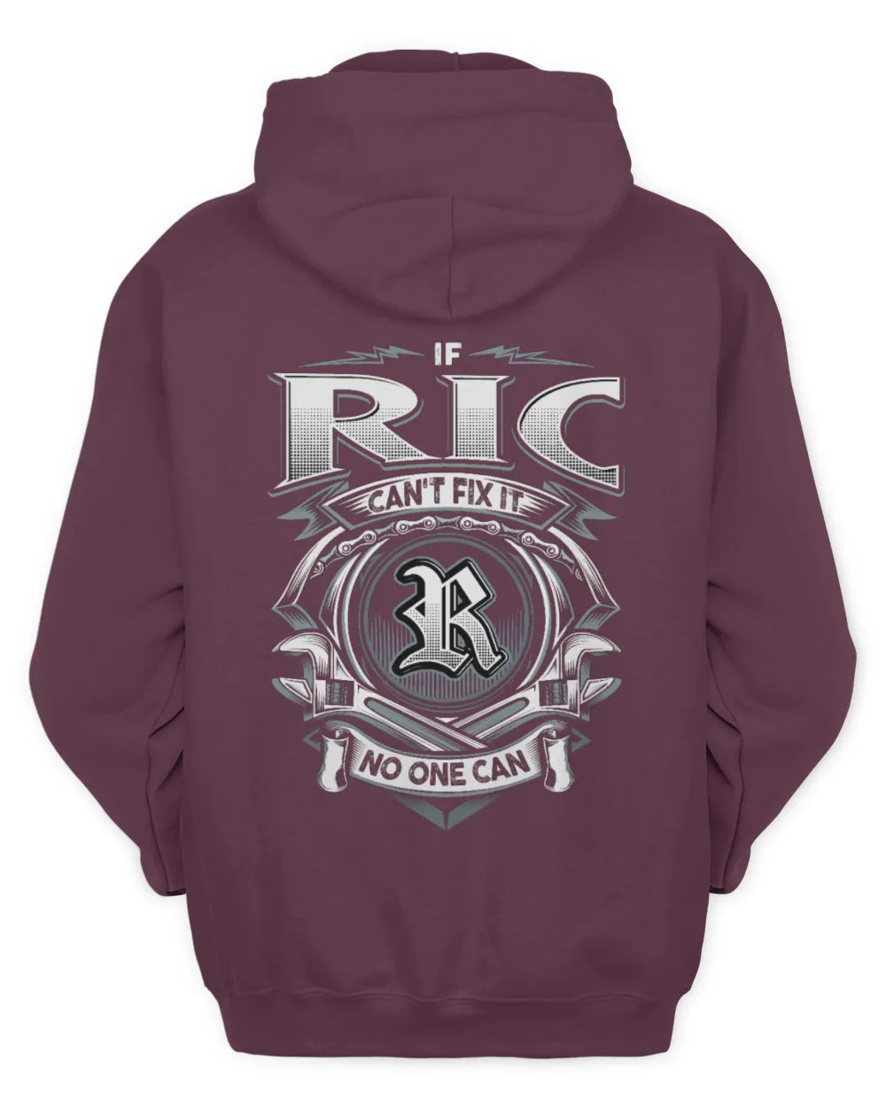 RIC AP81-K4-626 - Personalized Ahmed Quote Apparel “If Ahmed Can't Fix It, No One Can” - Unisex Hoodie - Maroon
