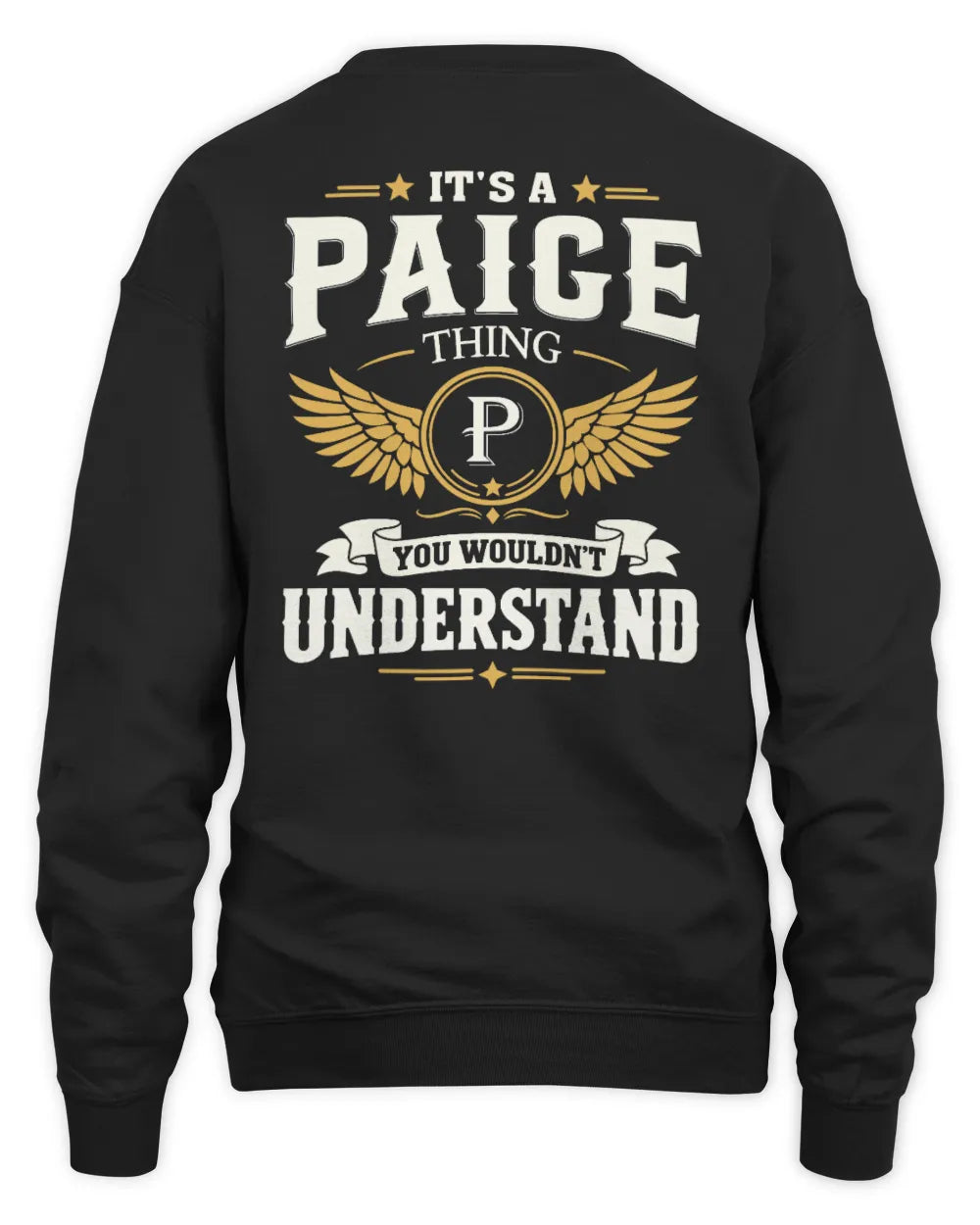 PAIGE KT06-M008 It’s a [NAME] Thing – You Wouldn’t Understand | Personalized Vintage T-Shirt - Unisex Sweatshirt - Black