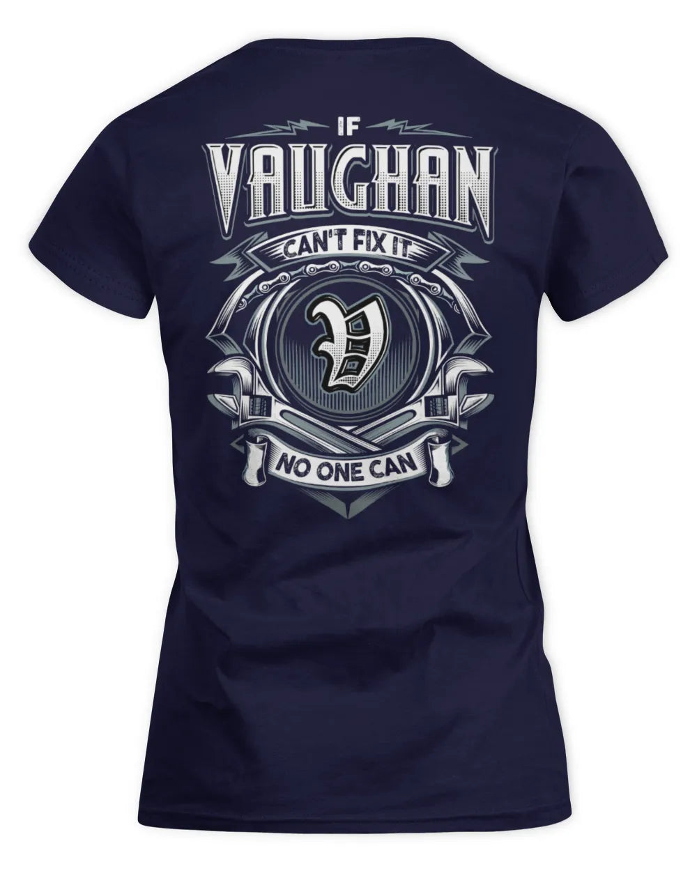 VAUGHAN AP81-K4-626 - Personalized Ahmed Quote Apparel “If Ahmed Can't Fix It, No One Can” - Women's Standard T-Shirt - Navy