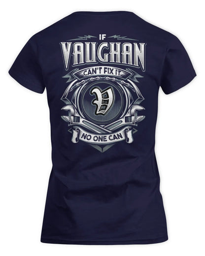 VAUGHAN AP81-K4-626 - Personalized Ahmed Quote Apparel “If Ahmed Can't Fix It, No One Can” - Women's Standard T-Shirt - Navy
