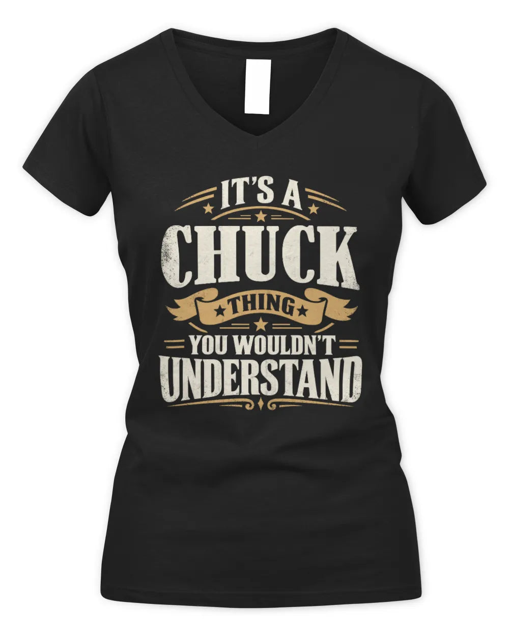 CHUCK P08 TH51 - Personalized “It’s a/an [NAME] Thing – You Wouldn’t Understand” Shirt - Women's V-Neck T-Shirt - Black