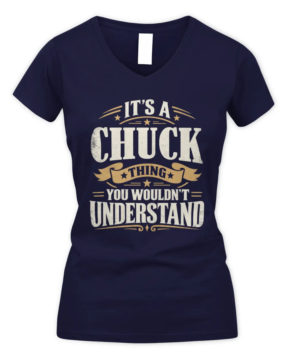 CHUCK P08 TH51 - Personalized “It’s a/an [NAME] Thing – You Wouldn’t Understand” Shirt - Women's V-Neck T-Shirt - Navy