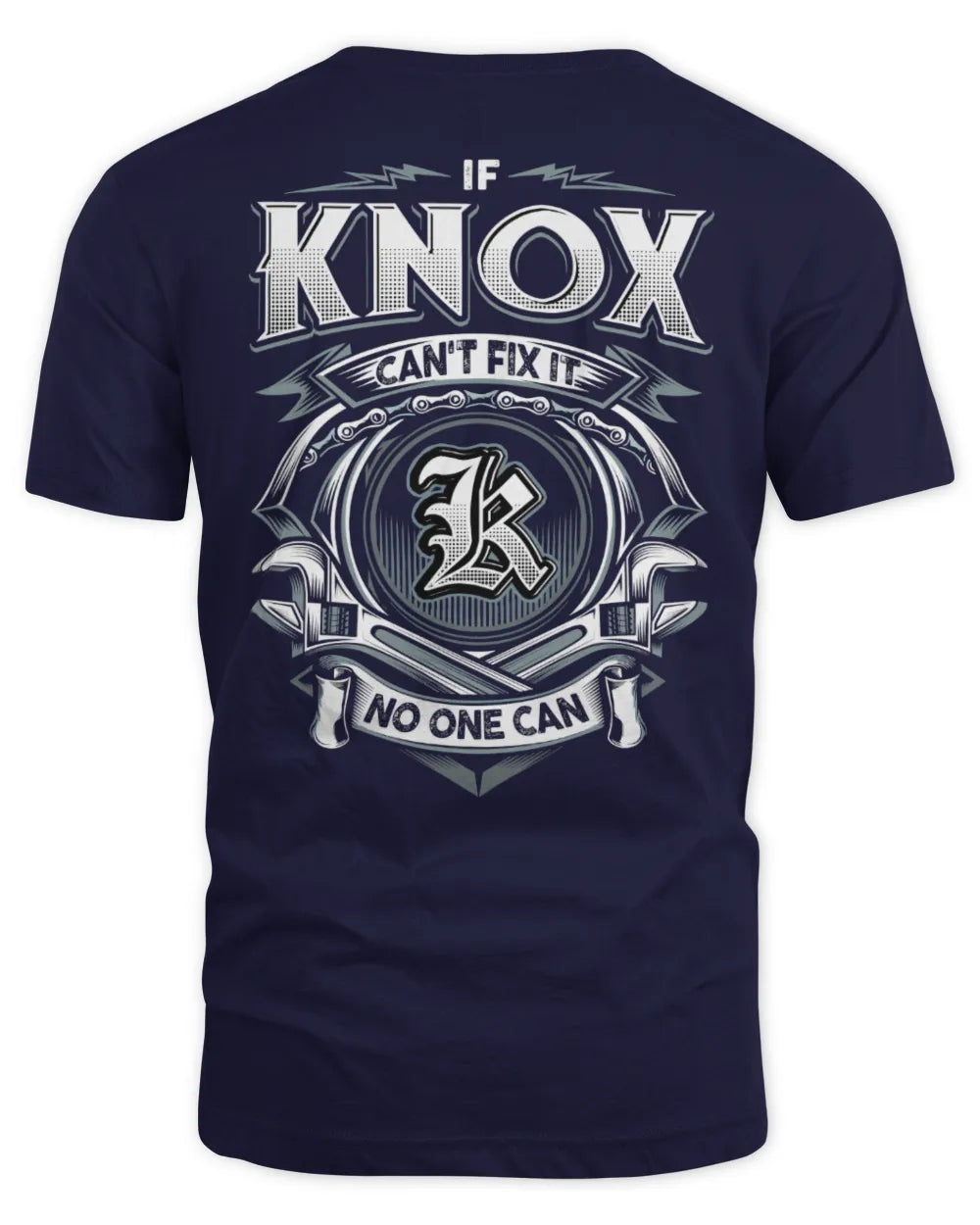 KNOX AP81-K4-626 - Personalized Ahmed Quote Apparel “If Ahmed Can't Fix It, No One Can” - Unisex Standard T-Shirt - Navy