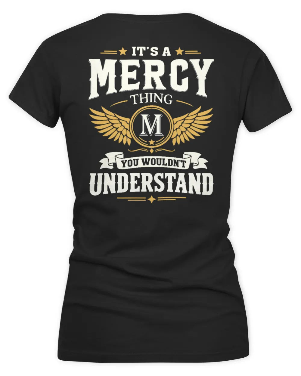 MERCY KT06-M008 It’s a [NAME] Thing – You Wouldn’t Understand | Personalized Vintage T-Shirt - Women's V-Neck T-Shirt - Black