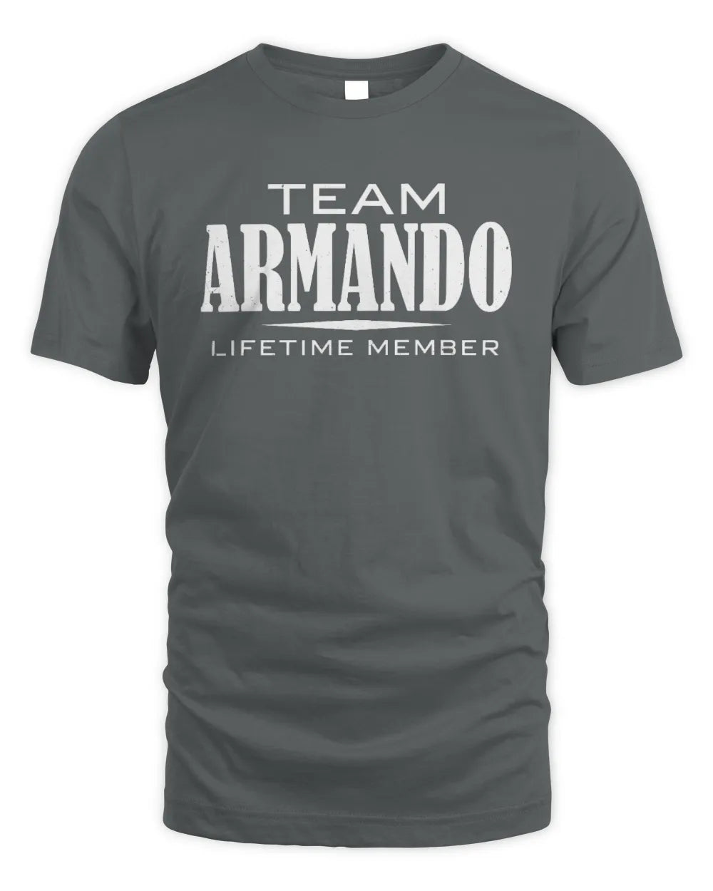 ARMANDO BL62-K4-128 - Personalized “Team NAME Lifetime Member” - Unisex Standard T-Shirt - Charcoal