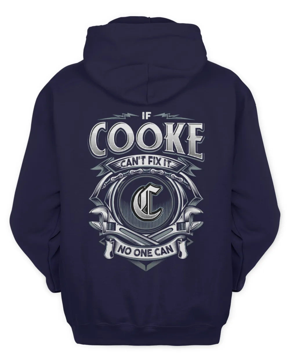 COOKE AP81-K4-626 - Personalized Ahmed Quote Apparel “If Ahmed Can't Fix It, No One Can” - Unisex Hoodie - Navy