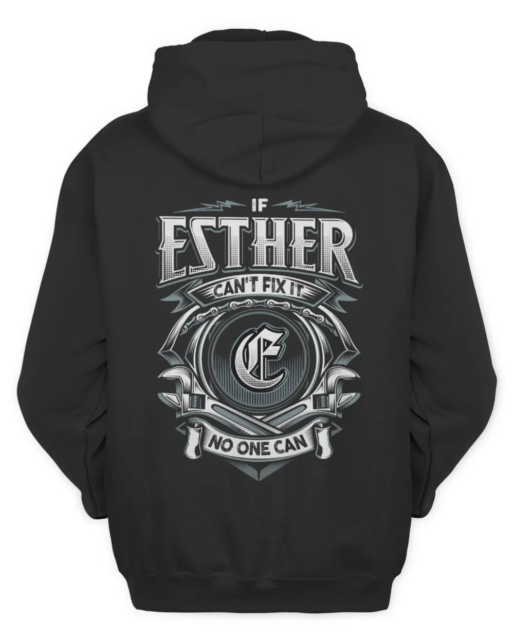 ESTHER AP81-K4-626 - Personalized Ahmed Quote Apparel “If Ahmed Can't Fix It, No One Can” - Unisex Hoodie - Black