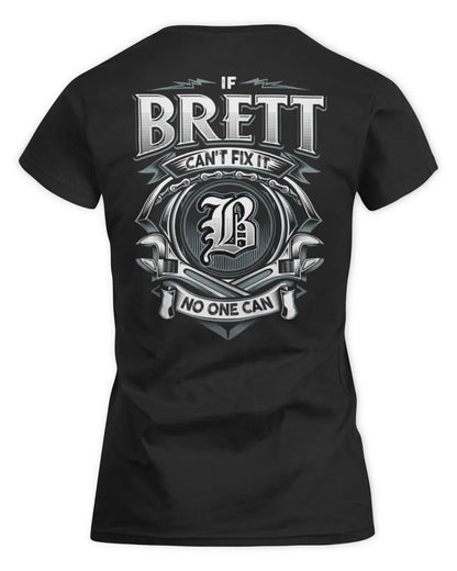 BRETT AP81-K4-626 - Personalized Ahmed Quote Apparel “If Ahmed Can't Fix It, No One Can” - Women's Standard T-Shirt - Black