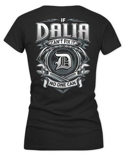 DALIA AP81-K4-626 - Personalized Ahmed Quote Apparel “If Ahmed Can't Fix It, No One Can” - Women's V-Neck T-Shirt - Black