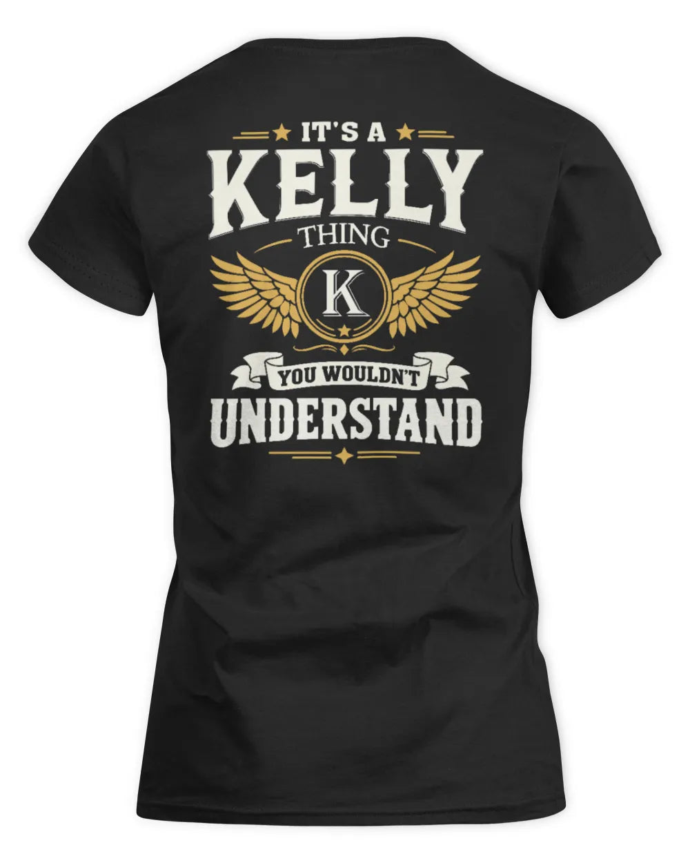 KELLY KT06-M008 It’s a [NAME] Thing – You Wouldn’t Understand | Personalized Vintage T-Shirt - Women's Standard T-Shirt - Black