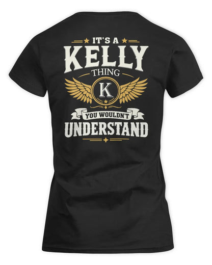 KELLY KT06-M008 It’s a [NAME] Thing – You Wouldn’t Understand | Personalized Vintage T-Shirt - Women's Standard T-Shirt - Black