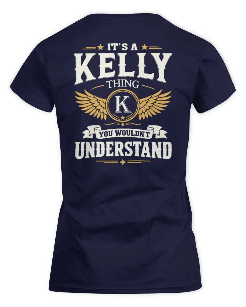 KELLY KT06-M008 It’s a [NAME] Thing – You Wouldn’t Understand | Personalized Vintage T-Shirt - Women's Standard T-Shirt - Navy