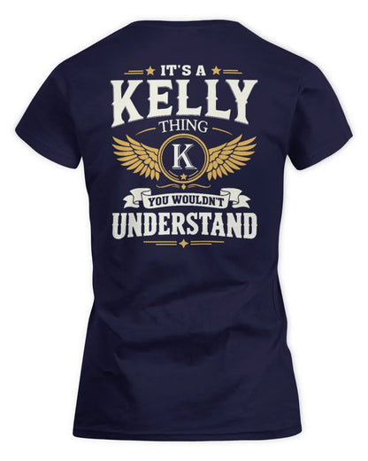 KELLY KT06-M008 It’s a [NAME] Thing – You Wouldn’t Understand | Personalized Vintage T-Shirt - Women's Standard T-Shirt - Navy