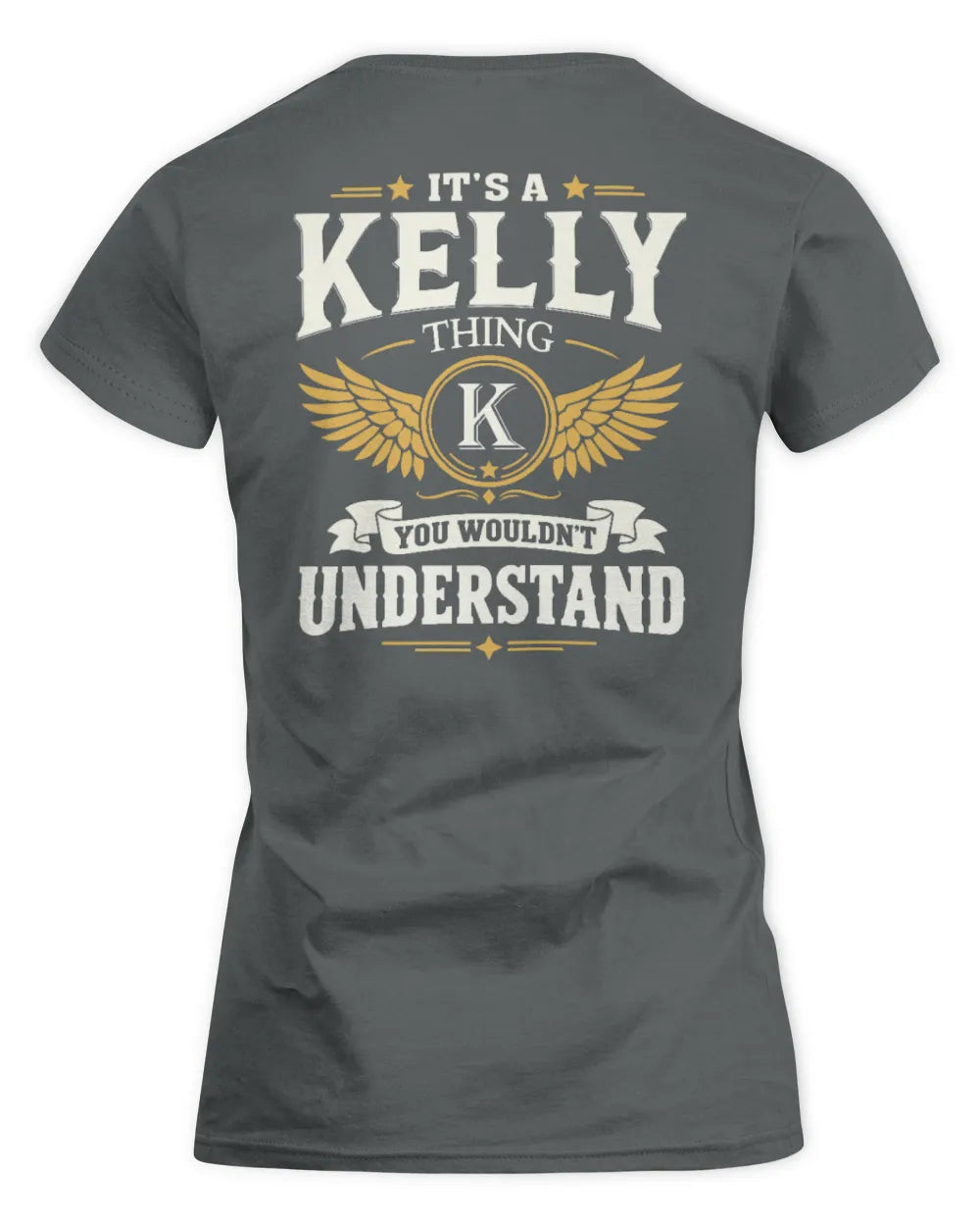 KELLY KT06-M008 It’s a [NAME] Thing – You Wouldn’t Understand | Personalized Vintage T-Shirt - Women's Standard T-Shirt - Charcoal