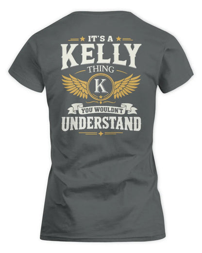 KELLY KT06-M008 It’s a [NAME] Thing – You Wouldn’t Understand | Personalized Vintage T-Shirt - Women's Standard T-Shirt - Charcoal