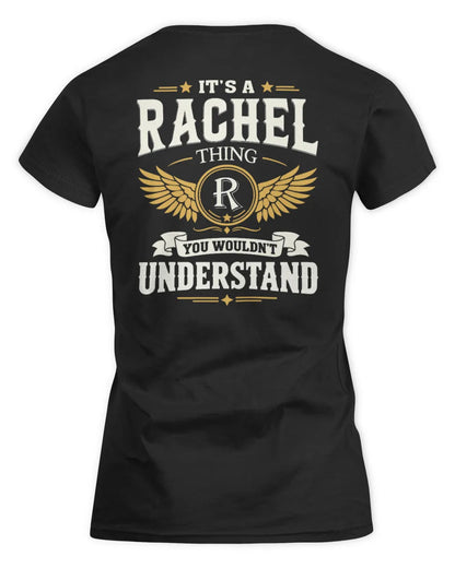 RACHEL KT06-M008 It’s a [NAME] Thing – You Wouldn’t Understand | Personalized Vintage T-Shirt - Women's Standard T-Shirt - Black