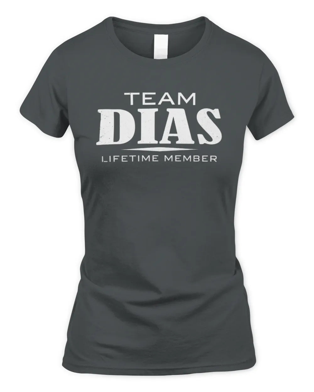DIAS BL62-K4-128 - Personalized “Team NAME Lifetime Member” - Women's Standard T-Shirt - Charcoal