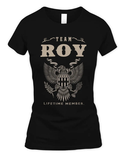 ROY TP06-K82 – Personalized Classic Style Apparel “Team NAME Lifetime Member” - Women's Standard T-Shirt - Black
