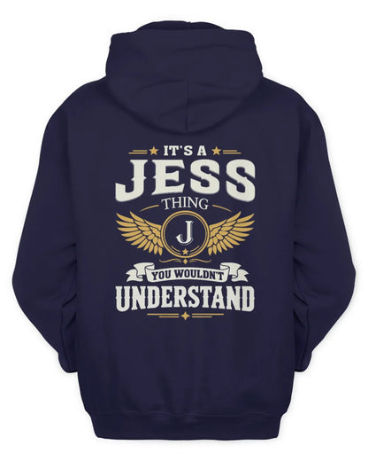 JESS KT06-M008 It’s a [NAME] Thing – You Wouldn’t Understand | Personalized Vintage T-Shirt - Unisex Hoodie - Navy