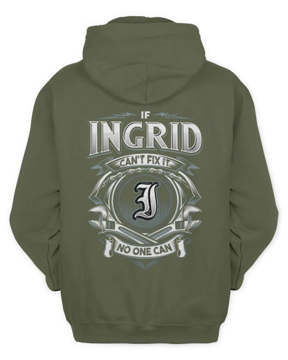INGRID AP81-K4-626 - Personalized Ahmed Quote Apparel “If Ahmed Can't Fix It, No One Can” - Unisex Hoodie - Military Green