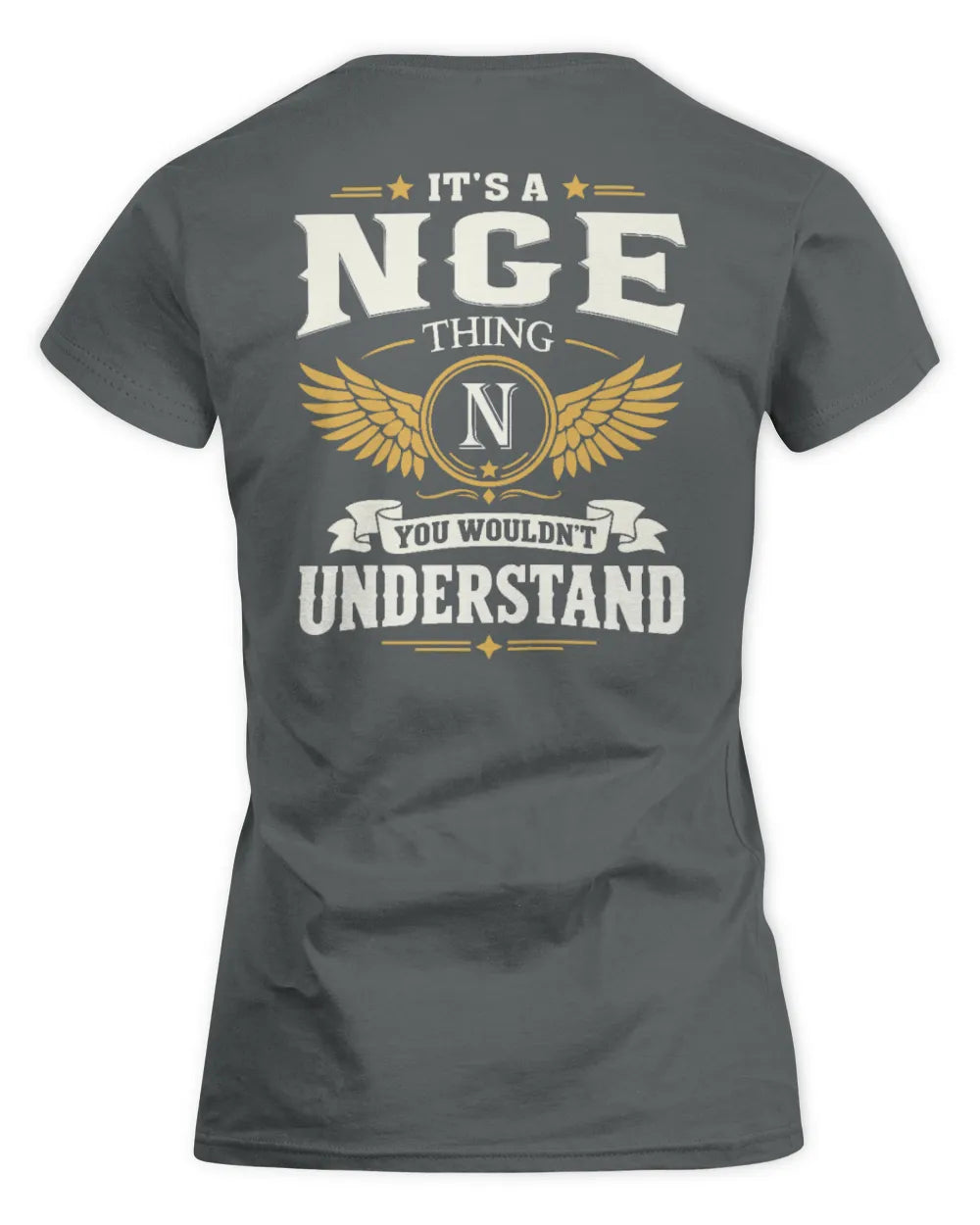 NGE KT06-M008 It’s a [NAME] Thing – You Wouldn’t Understand | Personalized Vintage T-Shirt - Women's Standard T-Shirt - Charcoal