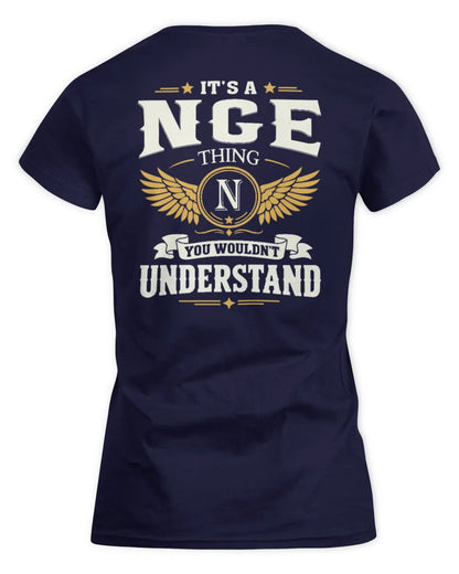 NGE KT06-M008 It’s a [NAME] Thing – You Wouldn’t Understand | Personalized Vintage T-Shirt - Women's Standard T-Shirt - Navy