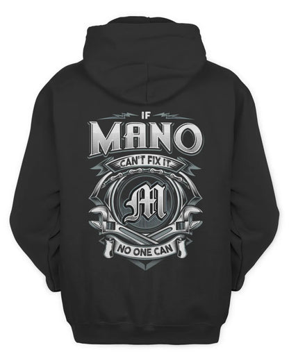 MANO AP81-K4-626 - Personalized Ahmed Quote Apparel “If Ahmed Can't Fix It, No One Can” - Unisex Hoodie - Black