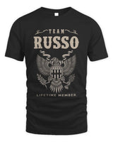 RUSSO TP06-K82 – Personalized Classic Style Apparel “Team NAME Lifetime Member” - Unisex Standard T-Shirt - Black