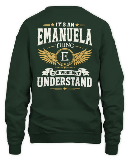 EMANUELA KT06-M008 It’s a [NAME] Thing – You Wouldn’t Understand | Personalized Vintage T-Shirt - Unisex Sweatshirt - Forest Green