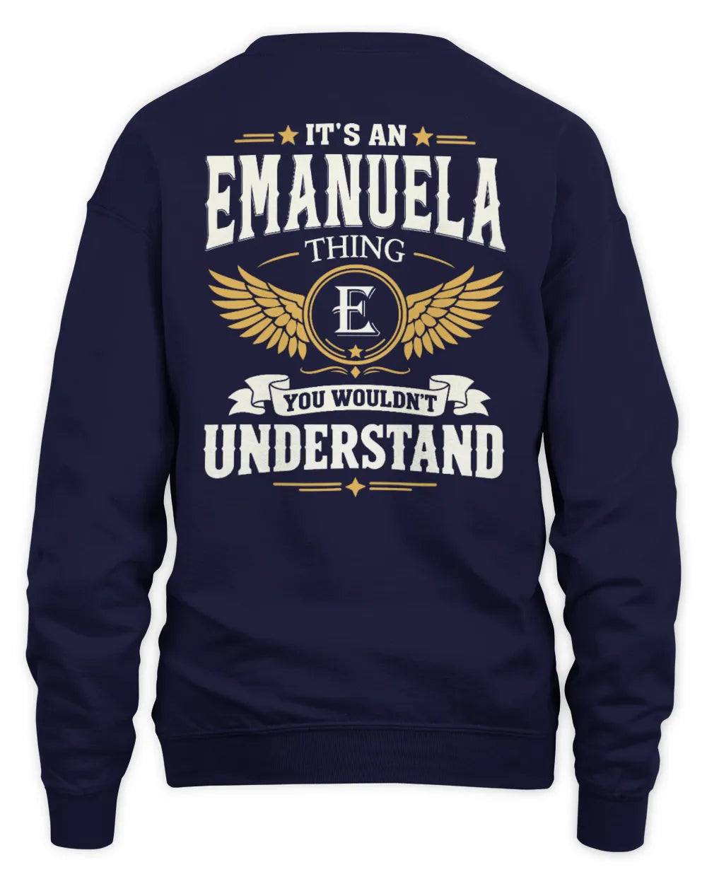 EMANUELA KT06-M008 It’s a [NAME] Thing – You Wouldn’t Understand | Personalized Vintage T-Shirt - Unisex Sweatshirt - Navy