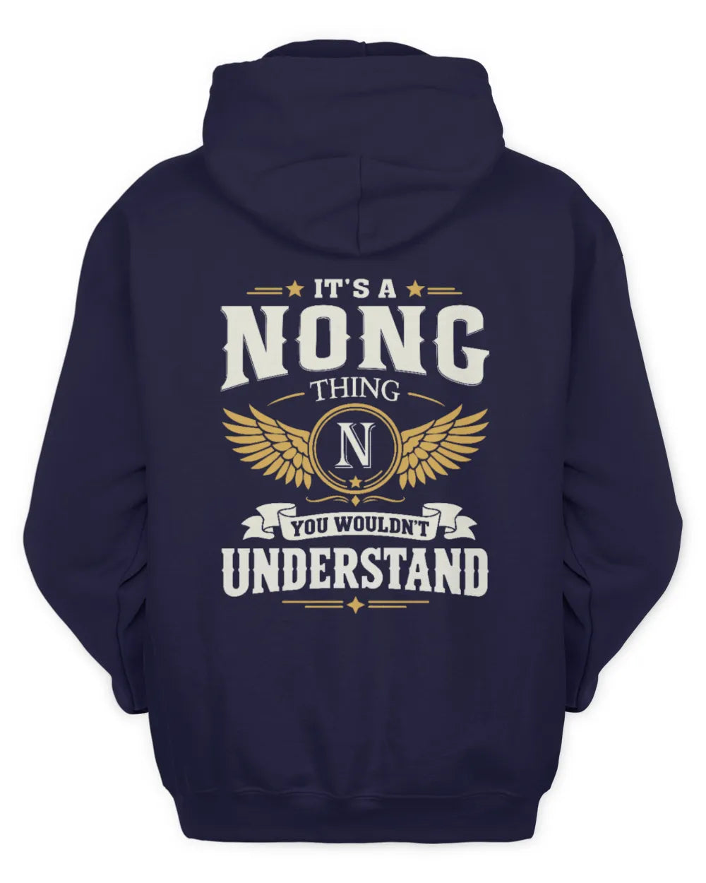 NONG KT06-M008 It’s a [NAME] Thing – You Wouldn’t Understand | Personalized Vintage T-Shirt - Unisex Hoodie - Navy
