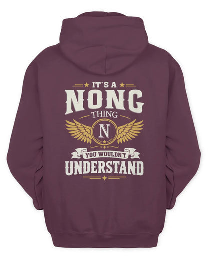 NONG KT06-M008 It’s a [NAME] Thing – You Wouldn’t Understand | Personalized Vintage T-Shirt - Unisex Hoodie - Maroon